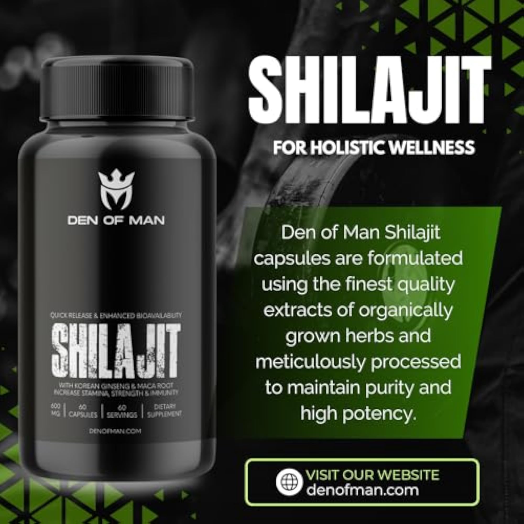 Shilajit Capsules, Natural Energy Booster